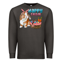 Smoke Happy Easter Bunny And Egg Basket Premium Sweatshirt - RanaPortraitStore