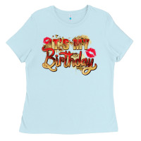 Baby Blue it's my birthday Ladies Tee - Zillion Design Studio