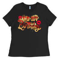 Black it's my birthday Ladies Tee - Zillion Design Studio