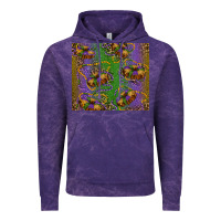 Cloud Purple mardi gras king cake leopard Vintage Hoodie - RanaPortraitStore