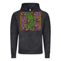 Vintage Black mardi gras king cake leopard Vintage Hoodie - RanaPortraitStore