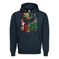 Navy santas favorite registered nurse Zipper Hoodie - MaliasSmallBusiness