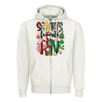 Oatmeal Heather santas favorite registered nurse Zipper Hoodie - MaliasSmallBusiness