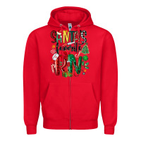 Red santas favorite registered nurse Zipper Hoodie - MaliasSmallBusiness