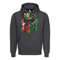 Smoke santas favorite registered nurse Zipper Hoodie - MaliasSmallBusiness