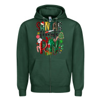 Sports Green santas favorite registered nurse Zipper Hoodie - MaliasSmallBusiness