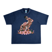 Navy bunny with blossom flower Urban Heavy Tee - Artiststas