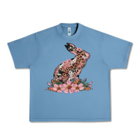 Pebble Blue bunny with blossom flower Urban Heavy Tee - Artiststas