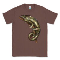 Chestnut Green Chameleon Lizard Illustrations Classic Tee - LillyAllenDesigns