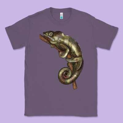 Green Chameleon Lizard Illustrations Classic Tee Designed By Lillyallendesigns