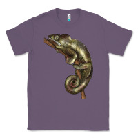 Lavender Green Chameleon Lizard Illustrations Classic Tee - LillyAllenDesigns