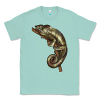 Seafoam Green Chameleon Lizard Illustrations Classic Tee - LillyAllenDesigns