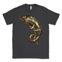 Smoke Green Chameleon Lizard Illustrations Classic Tee - LillyAllenDesigns