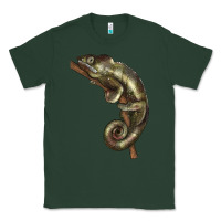 Sports Green Green Chameleon Lizard Illustrations Classic Tee - LillyAllenDesigns