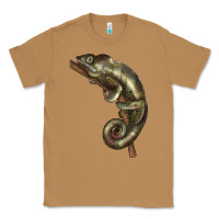 Toasted Coconut Green Chameleon Lizard Illustrations Classic Tee - LillyAllenDesigns