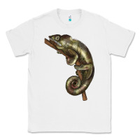 White Green Chameleon Lizard Illustrations Classic Tee - LillyAllenDesigns