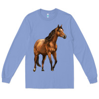 Colony Blue Quarter Horse Long Sleeve Tee - LillyAllenDesigns