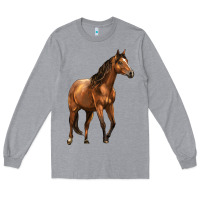 Heather Grey Quarter Horse Long Sleeve Tee - LillyAllenDesigns