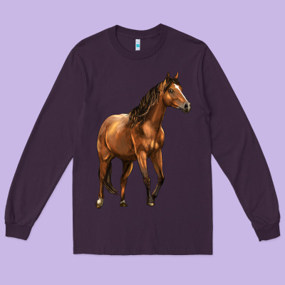 Quarter Horse Long Sleeve Tee Designed By Lillyallendesigns