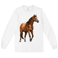 White Quarter Horse Long Sleeve Tee - LillyAllenDesigns