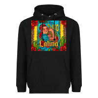 Black hundred percent latina strong woman Heavyweight Hoodie - Jasminsmagicworld