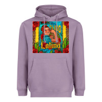 Lavender hundred percent latina strong woman Heavyweight Hoodie - Jasminsmagicworld