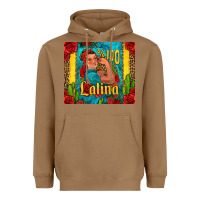 Toasted Coconut hundred percent latina strong woman Heavyweight Hoodie - Jasminsmagicworld