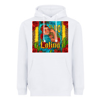 White hundred percent latina strong woman Heavyweight Hoodie - Jasminsmagicworld