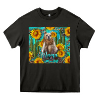 Asphalt mama bear with sunflowers and cactus Heavy Core Tee - Artiststas