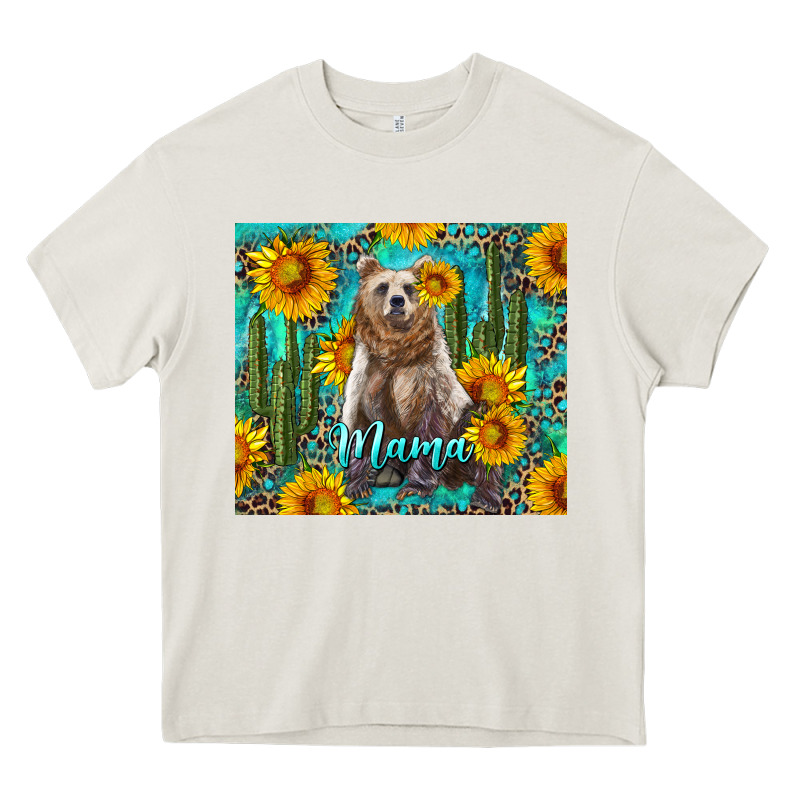 Mama Bear With Sunflowers And Cactus Heavy Core Tee by Artiststas | Teevron