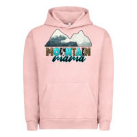 Pigment Salmon Mountain Mama Urban Hoodie - CowGirlArtShop