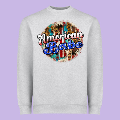 American Babe Heavyweight Sweatshirt Designed By Jahusdesignshop