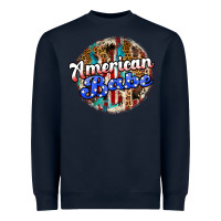 Navy american babe Heavyweight Sweatshirt - JahusDesignShop