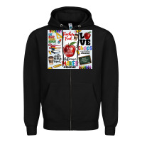 Black teacher Zipper Hoodie - MaliasSmallBusiness