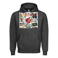 Charcoal Heather teacher Zipper Hoodie - MaliasSmallBusiness