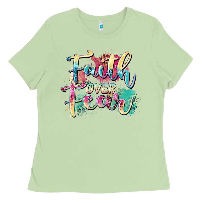 Faith Over Fear Ladies Tee by Zillion Design Studio | Teevron