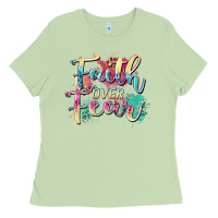 Matcha faith over fear Ladies Tee - Zillion Design Studio