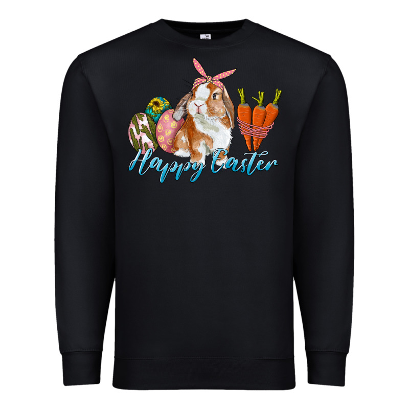Happy Easter Bunny Carrots And Eggs Premium Sweatshirt by RanaPortraitStore | Teevron