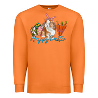 Carrot happy easter bunny carrots and eggs Premium Sweatshirt - RanaPortraitStore