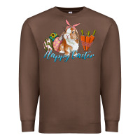 Chestnut happy easter bunny carrots and eggs Premium Sweatshirt - RanaPortraitStore