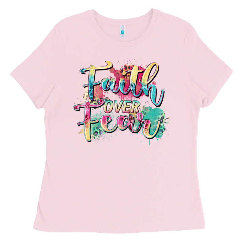 Faith Over Fear Ladies Tee by Zillion Design Studio | Teevron