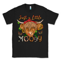 Black Just a Little Moody Classic Tee - CowhideDigitalArt