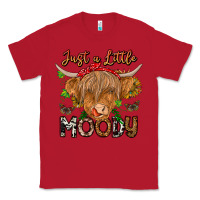 Red Just a Little Moody Classic Tee - CowhideDigitalArt