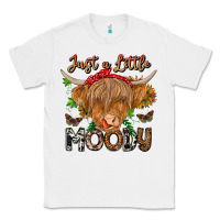 White Just a Little Moody Classic Tee - CowhideDigitalArt