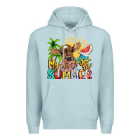 Blue Mist My first summer baby cow Premium Hoodie - NancyCooperArtShop