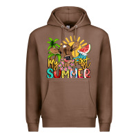 Chestnut My first summer baby cow Premium Hoodie - NancyCooperArtShop