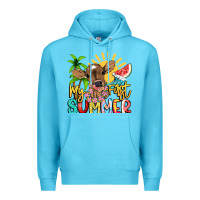 Ocean Blue My first summer baby cow Premium Hoodie - NancyCooperArtShop