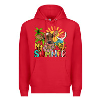 Red My first summer baby cow Premium Hoodie - NancyCooperArtShop