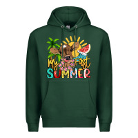 Sports Green My first summer baby cow Premium Hoodie - NancyCooperArtShop