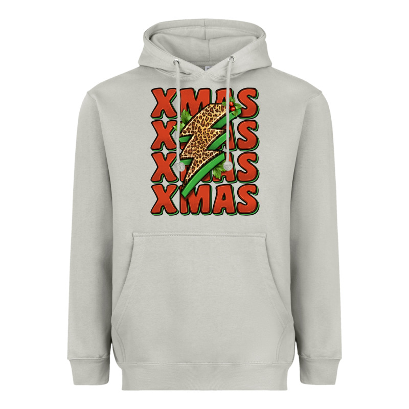 Xmas Lightning Bolt Heavyweight Hoodie by Jasminsmagicworld | Teevron